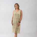 Vestido calado de crochet